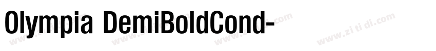 Olympia DemiBoldCond字体转换